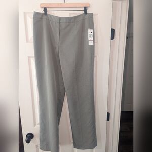 Gray Pinstripe Dress Pants